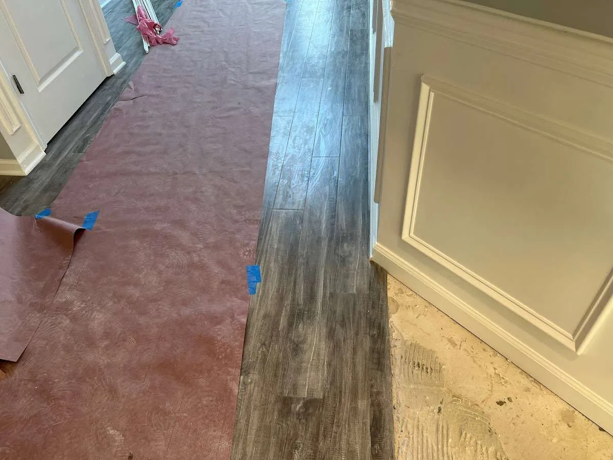 Completed marble shower restoration in Olive